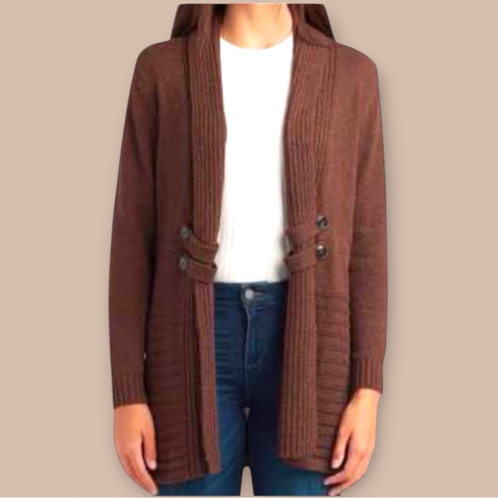 NWOT Fortune & Ivy x Stitch Fix Tab Open Front Cardigan Cabincore Warm Cozy